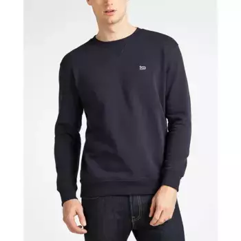 Мужская темно-синяя толстовка с круглым вырезом Lee, тёмно-синий