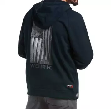 Мужская темно-синяя толстовка с молнией и полной молнией Primo из флисового сплава Ariat, темно-синий