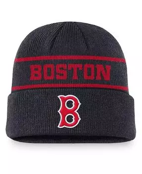 Мужская темно-синяя вязаная шапка Boston Red Sox Cooperstown Collection Rewind Terra с манжетами Nike, синий