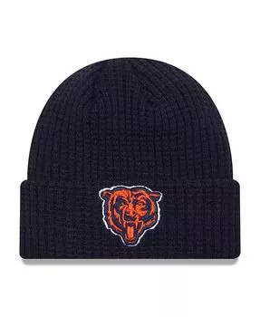 Мужская темно-синяя вязаная шапка Chicago Bears Prime с манжетами New Era, синий