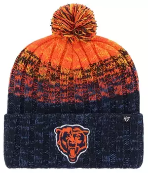 Мужская темно-синяя вязаная шапка-каскад '47 Chicago Bears