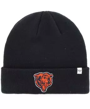 Мужская темно-синяя вязаная шапка с манжетами Chicago Bears Legacy '47 Brand