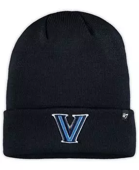 Мужская темно-синяя вязаная шапка с приподнятыми манжетами Villanova Wildcats '47 Brand