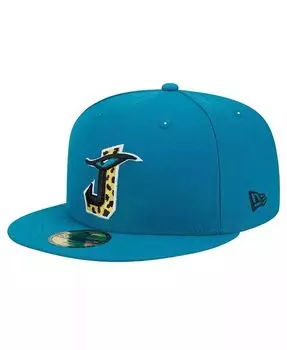 Мужская темно-зеленая приталенная шляпа Jacksonville Jaguars City Originals 59FIFTY New Era, синий