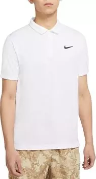 Мужская теннисная футболка-поло NikeCourt Dri-FIT Victory, белый
