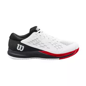 Мужская теннисная обувь - Wilson Rush Pro Ace Multicourt White/Black, белый/черный/красный