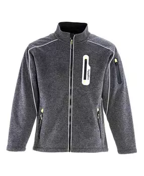 Мужская теплая куртка-свитер Extreme на флисовой подкладке со светоотражающей окантовкой — большой и высокий RefrigiWear