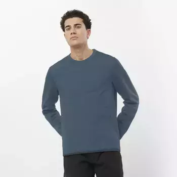 Мужская теплая толстовка Salomon Outline Hybrid, синий