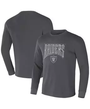 Мужская термофутболка nfl x darius rucker collection by charcoal las vegas raiders с длинным рукавом Fanatics, мульти