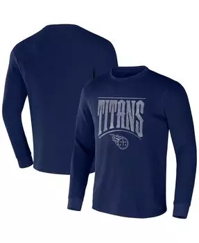Мужская термофутболка nfl x darius rucker collection by navy tennessee titans с длинным рукавом Fanatics, синий