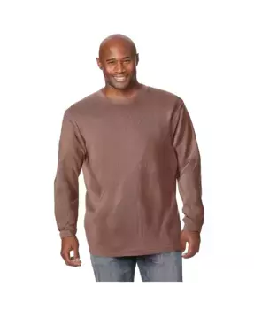 Мужская термофутболка с вафельной вязкой Crewneck KingSize, коричневый