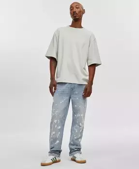 Мужская текстурированная футболка свободного кроя Mode of One, зеленый