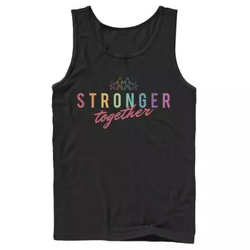 Мужская типографская майка Family Stronger Together Licensed Character