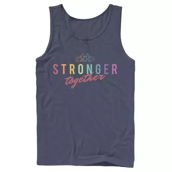 Мужская типографская майка Family Stronger Together Licensed Character