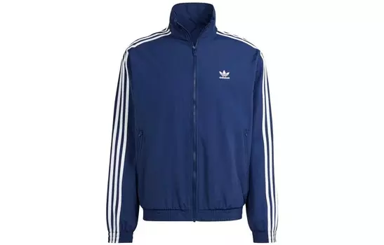 Мужская тканая куртка Firebird темно-синего цвета Adidas Originals, темно-синий