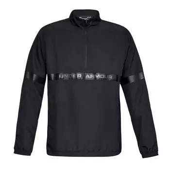 Мужская тканая куртка-ветровка спортивного стиля на молнии 1/2 1320792 001 Under Armour, черный