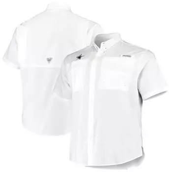 Мужская тканая рубашка на пуговицах Columbia White Dallas Cowboys Big & Tall Tamiami