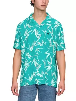 Мужская тканая рубашка на пуговицах с принтом Junk Food, цвет Columbia