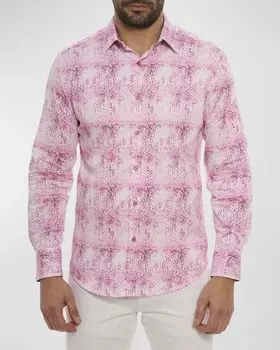 Мужская тканая спортивная рубашка Dreamweaver Robert Graham, цвет Pink