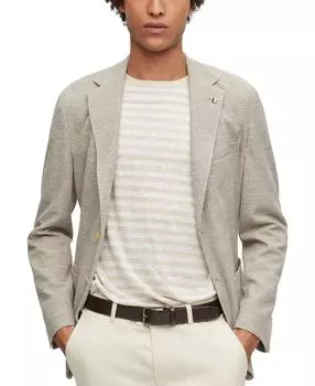 Мужская тканевая куртка обычного кроя с микрорисунком Hugo Boss