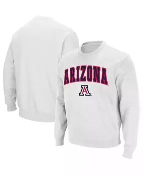 Мужская толстовка Arizona Wildcats с круглым вырезом и логотипом Colosseum, белый