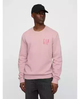 Мужская толстовка без капюшона с логотипом спереди Gap, цвет Rosa