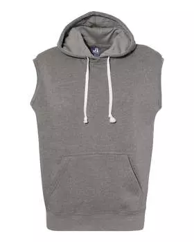 Мужская толстовка без рукавов с капюшоном Triblend J. America, цвет smoke triblend