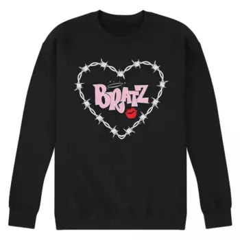 Мужская толстовка Bratz с принтом "Колючая проволока в форме сердца" Licensed Character, черный