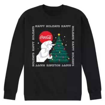 Мужская толстовка Coca-Cola Happy Holidays Licensed Character, черный