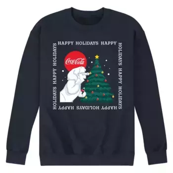 Мужская толстовка Coca-Cola Happy Holidays Licensed Character, синий