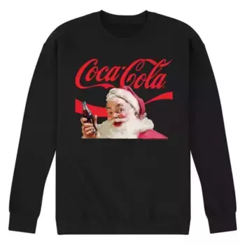 Мужская толстовка Coca-Cola с Дедом Морозом Licensed Character, черный