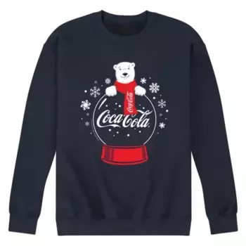 Мужская толстовка Coca-Cola с полярным медведем и снежным шаром Licensed Character, синий