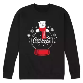 Мужская толстовка Coca-Cola с полярным медведем и снежным шаром Licensed Character, черный