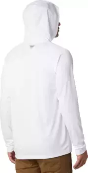 Мужская толстовка Columbia PFG Terminal Tackle, цвет White/Nightshade Logo