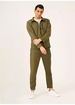 Мужская толстовка цвета хаки Dufy