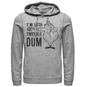 Мужская толстовка Disney «Алиса в стране чудес» I'm With Tweedledum Licensed Character