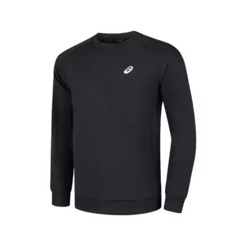 Мужская толстовка для бега, черная Asics, черный