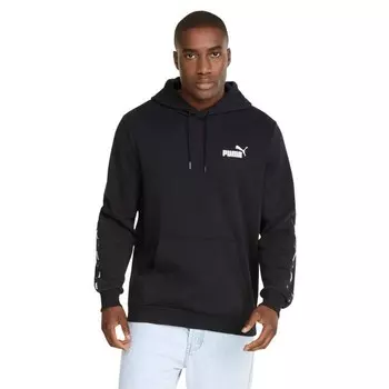 Мужская толстовка ess+ Tape Hoodie fl fouter Puma, черный