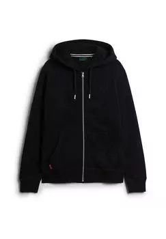 Мужская толстовка - ESSENTIAL LOGO ZIP HOODIE с капюшоном Superdry., черный