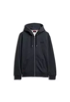 Мужская толстовка - ESSENTIAL LOGO ZIP HOODIE с капюшоном Superdry., синий