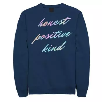 Мужская толстовка Fifth Sun Honest Positive Kind Script Licensed Character
