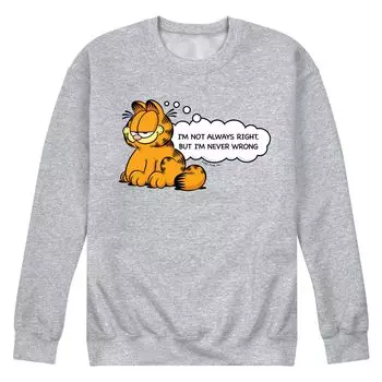 Мужская толстовка Garfield Never Wrong Licensed Character