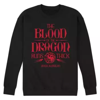 Мужская толстовка House of the Dragon Кровь дракона Licensed Character, черный