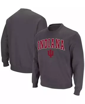 Мужская толстовка Indiana Hoosiers Arch Logo с круглым вырезом Colosseum, серый