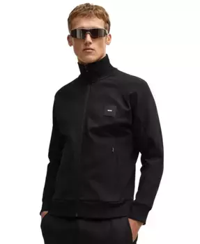 Мужская толстовка из хлопковой смеси Hugo Boss, черный