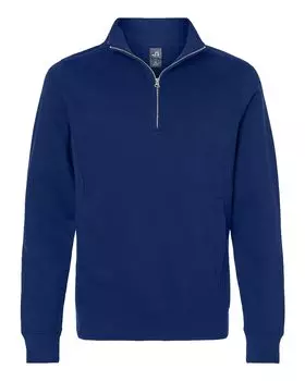 Мужская толстовка из плотного флиса с застежкой-молнией на четверть длины J. America, цвет true navy
