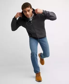 Мужская толстовка из тяжелого флиса Ultimate с молнией во всю длину Hanes, серый