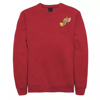 Мужская толстовка Jerry с искусственным карманом Tom And Jerry Licensed Character