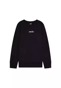 Мужская толстовка - KIAMTO, свитер, круглый вырез, длинный рукав, логотип Ellesse, черный