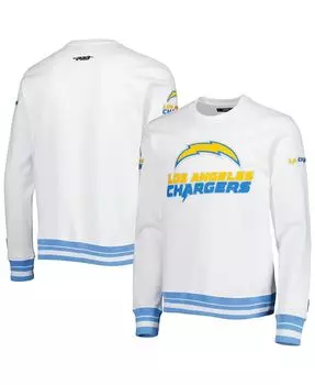 Мужская толстовка la chargers white mash up pullover Pro Standard, белый